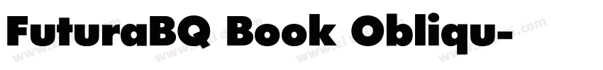 FuturaBQ Book Obliqu字体转换